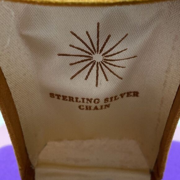 💛 Vintage Silver Heart Pink Tourmaline CZ October Birthstone Necklace - Picture 5 of 5